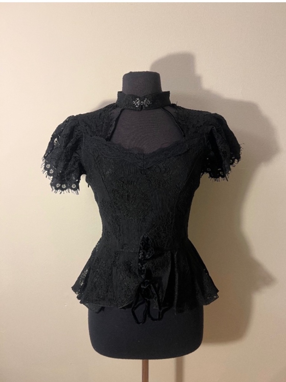 Dark in Love Gothic Victorian Lace Whimsigoth Blouse